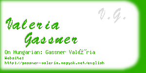 valeria gassner business card